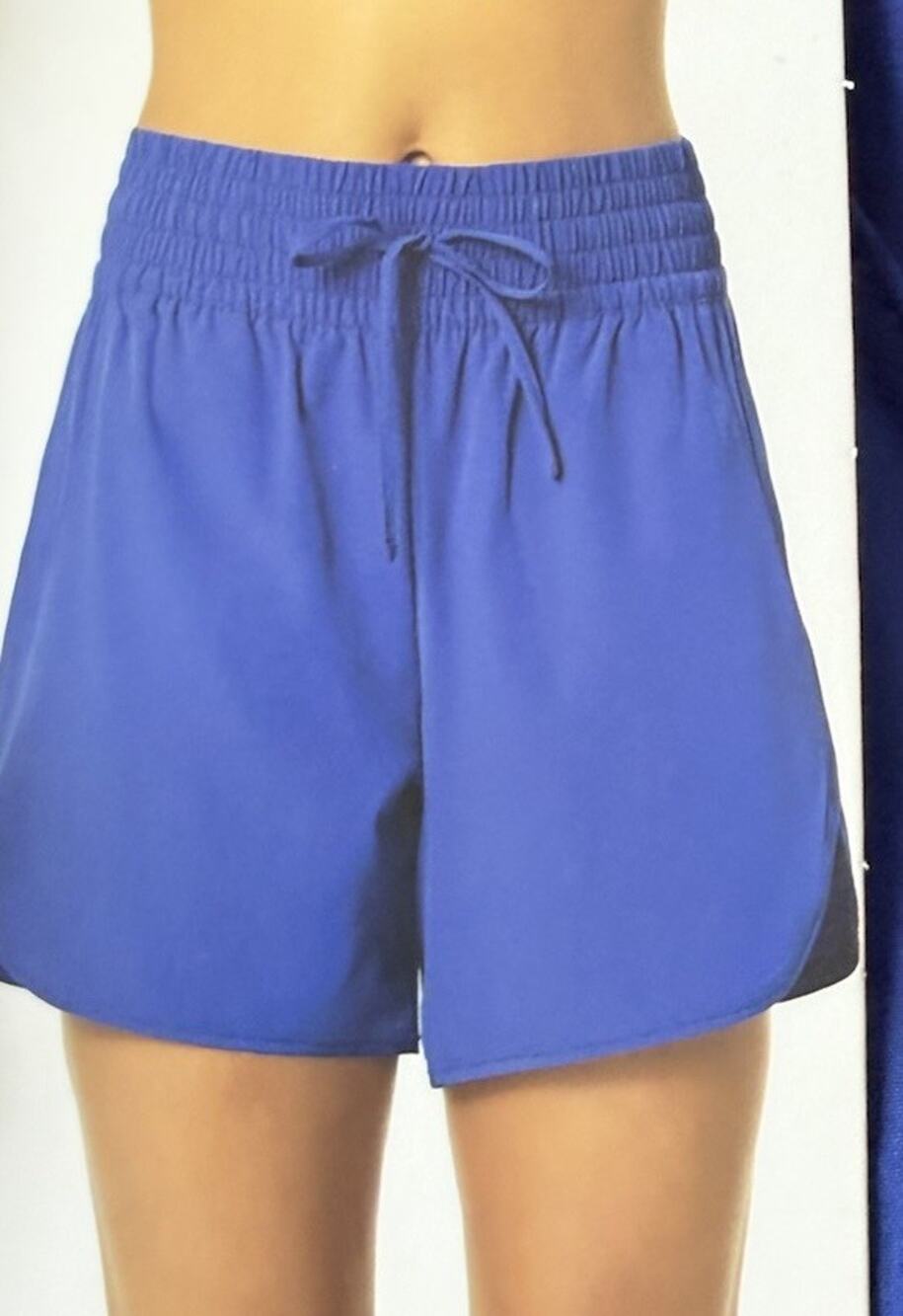 Lands' End Women’s XXL Swim Shorts Blue UPF 50 Quick-Dry Pockets Beach Resort